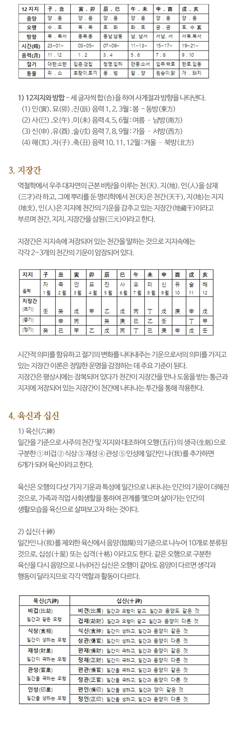 사주명리 설명 3